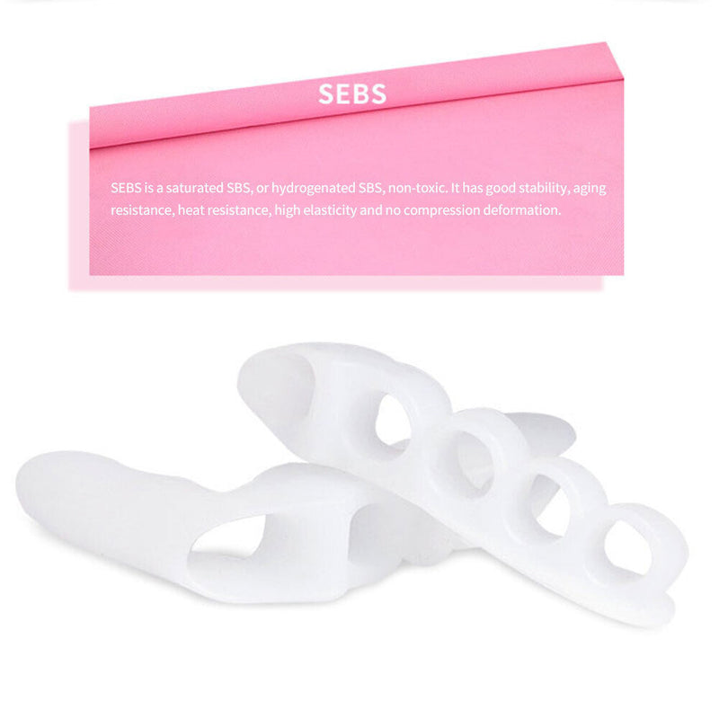 2pcs Straightener Orthodontic Toe Separator Corrector Hallux Valgus Foot Co
