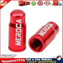 2pcs Bicycle Valve Stem Caps Aluminum for Mountain Road Bike (Presta Red) Newly