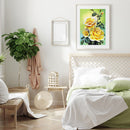 5D Full Round Drill Yellow Flowers Mosaic Rhinestone Diamond Painting Kit
