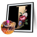 5D Diamond Painting Kit DIY Flower J Full Square Drill Mosaic Picture Wall Decor