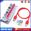 60cm 008S PCI-E Riser1X 16X USB3.0 Adapter Card Cable Wire for BTC Miner