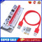 60cm 008S PCI-E Riser1X 16X USB3.0 Adapter Card Cable Wire for BTC Miner