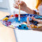 20*30cm Wooden Band With Oval Color Palette Art Painting Board Color Mixer K6D3