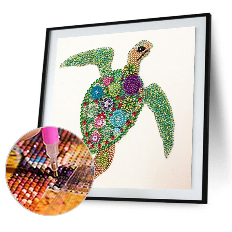 Diamond Painting DIY Sea Turtle Partial Special Shape Drill Mosaic (KA356) Newly