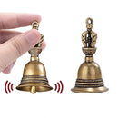 Handicraft Metal Handheld Service Call Desktop Tea Dinner Bronze Christmas Bell