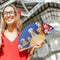 Hand Painted Folding Fan Oil Paint By Numbers DIY Kid Concert Draw Picture Gift