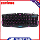 A877Y Backlit 104 Keys Russian Layout Mechanical Feeling Wired Gaming Keyboard