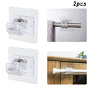 Free Punching Door Hanger Rod Hanging Clip Storage Rack Curtain Rod Hook