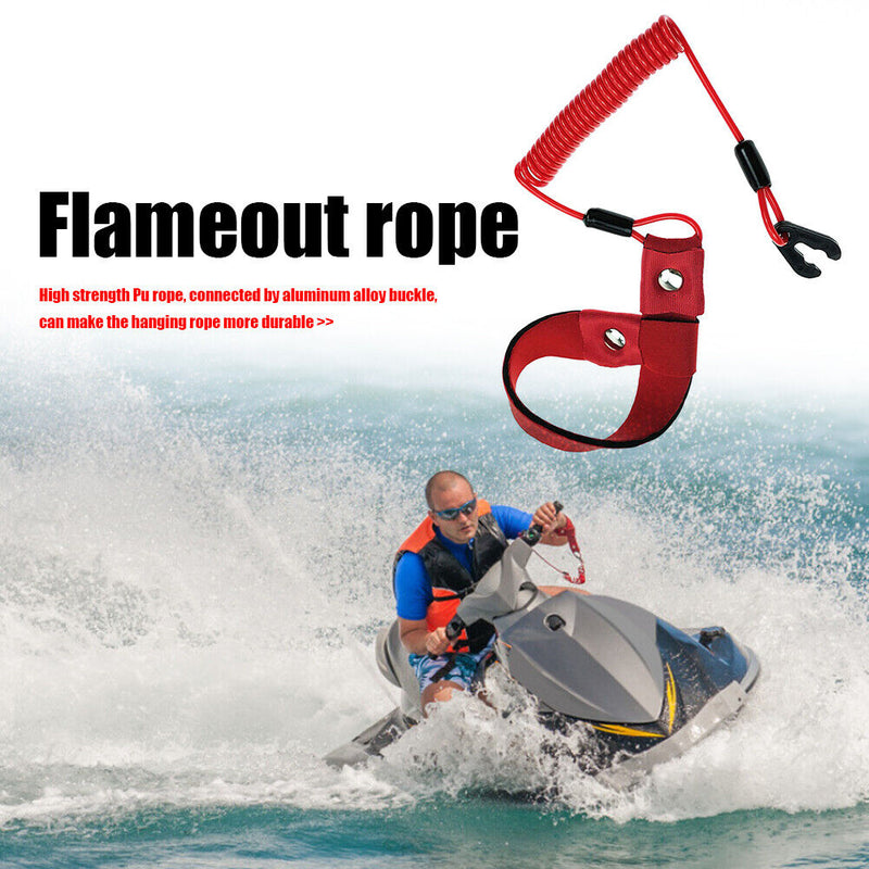 Boat Outboard Engine Motor Parts Kill Stop Switch Lanyard for Yamaha FX140 Newly