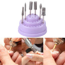 48 Holes Nail Drill Holder Stand Display Manicure Box Organizer (Purple) Newly