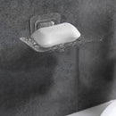 Strong Suction Cup Soap Dish Wall Tray Soap Storage Box Holder (White)