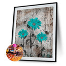5D DIY Full Round Drill Diamond Paint Blossom Mosaic Rhinestone Drawing Pictu