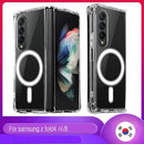 Magsafing For SamsungGalaxyZ Flip 4 3 Transparent Magnetic Wireless Armor Case_
