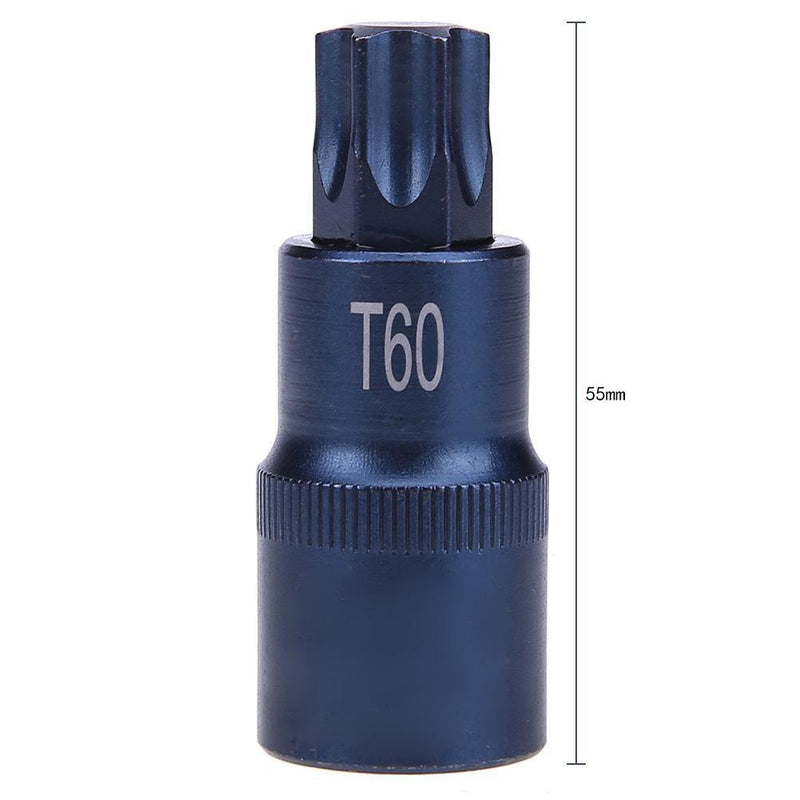 1/2 inch Torx Screwdriver Socket Bits Adapter Drive Socket Hand Tool(T60) Newly