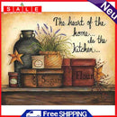 Kitchen Cooker Oil Paint by Numbers Hand Painted Frameless Picture Home Ornament