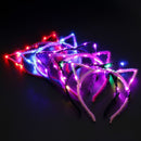Hair Band Girls Accessories Cat Ear Headband Party Headdress Flashing LED Light