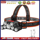 Portable Flashlight 800mAh Rechargeable LED Waterproof Camping Torch Head L