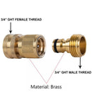 Hose Quick Connector Water Pipe Fit Fitting Adapter Female Male Thread