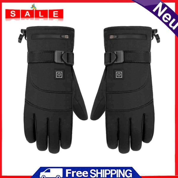 Waterproof Electric Heated Gloves Touch Screen Winter Windproof Thermal Gloves