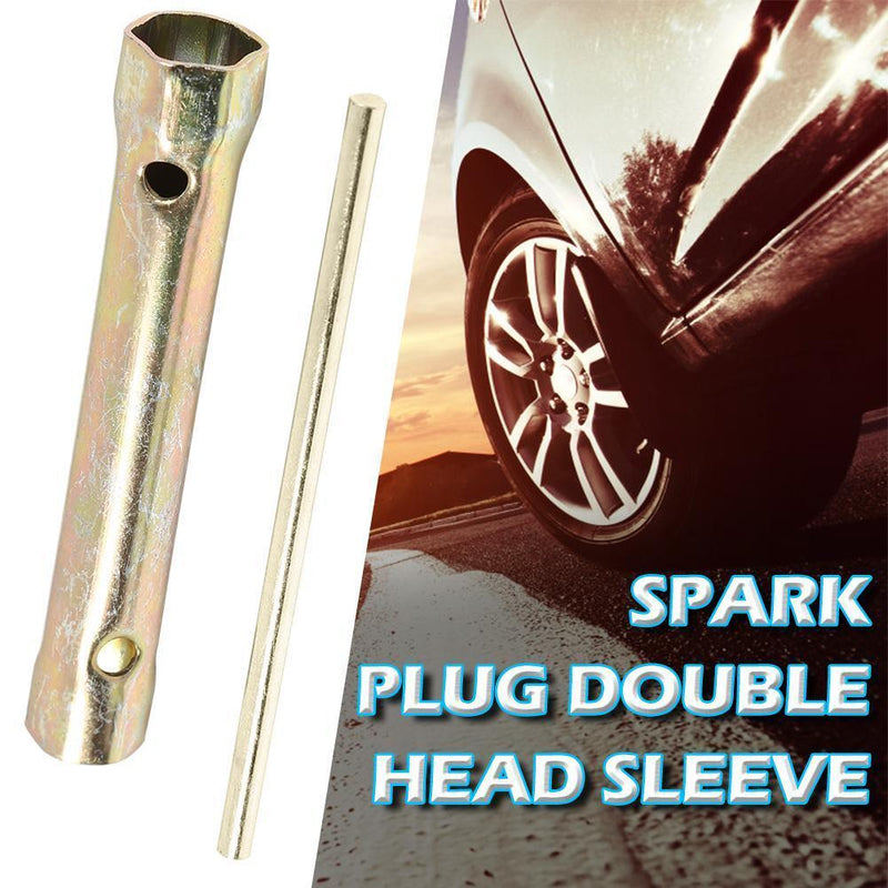 Double Ended Spark Plug Socket Wrench 16mm/18mm Tensioner with Torque Bar Handle