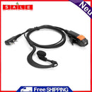 Dual PTT 2pin K-type Earpiece Headset for Kenwood Baofeng Radio Walkie-Talkie