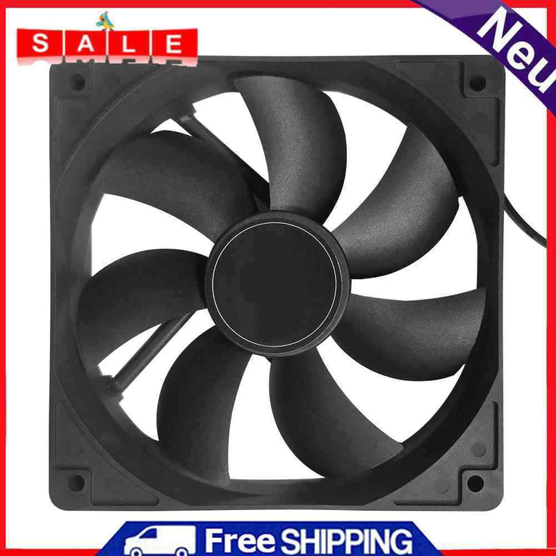 120mm 4-Pin PC Case CPU Cooling Fan Quiet Radiator Heatsink Computer Accessories
