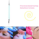 Detachable Double-Head Blackhead Acne Remover Needle Stainless Steel (Blue)