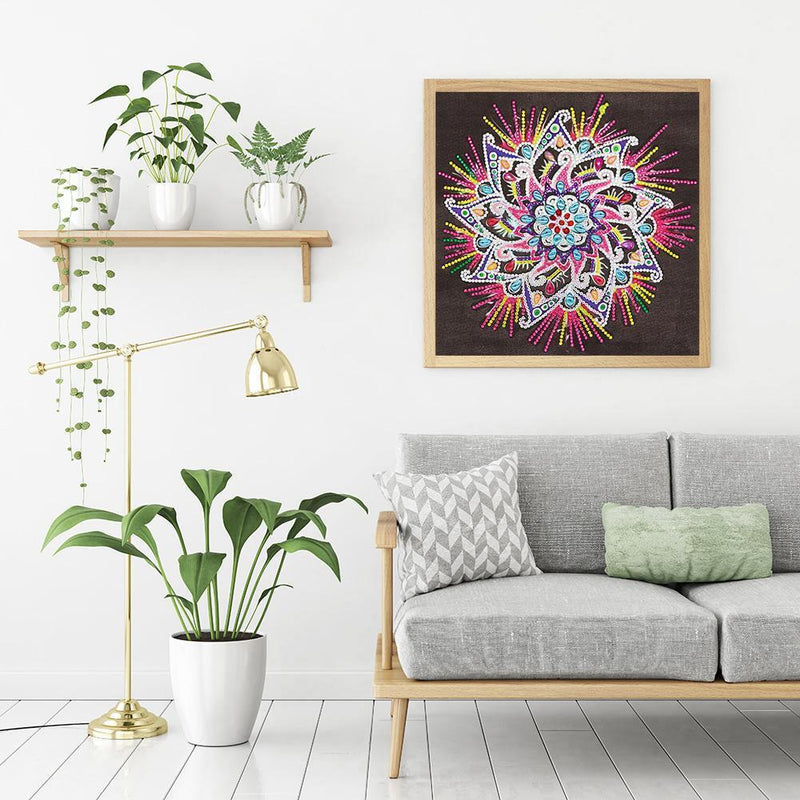 5D DIY Special Shaped Diamond Painting Mandala Cross Stitch Craft Kits Wall Art