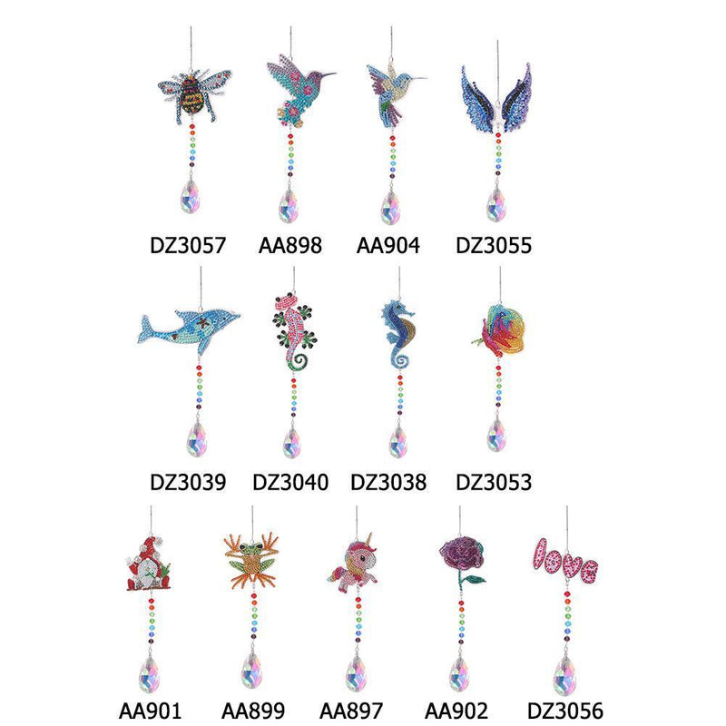 Diamond Painting Wind Chime DIY Crystal Dream Light Catcher Pendant (AA900)
