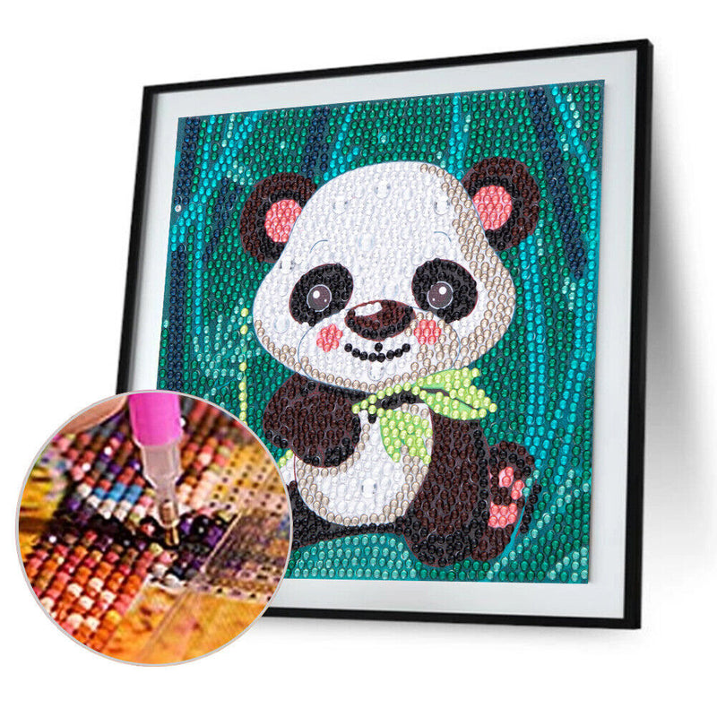 DIY Diamond Painting Full Round Crystal Drill Animal Wall Decor for Kids Picture