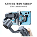 K4 Mobile Phone Radiator Temperature Display Dual Game Cooling Fan (Gun) Newly