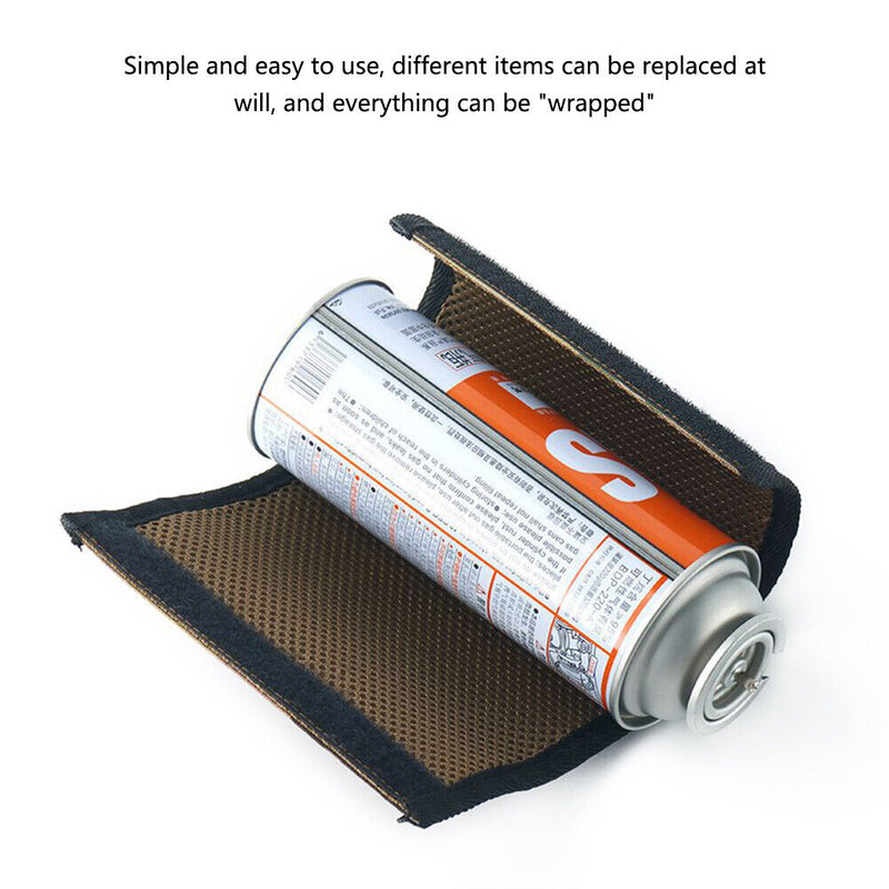 Long Gas Canister Wrap Cover Durable 500D Nylon Anti-Skid Cassette Gas Tank Bag