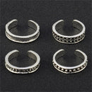 Beach Open Summer Finger Rings Adjustable Toe Rings Set Knuckle Foot Ring