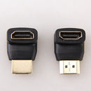 90 Degree + 270 Degree HDMI Male and Female Right Angle Adapter Male