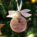 Christmas Tree Memorial Ornament Feather Ball Hanging Ornaments Family Pendant