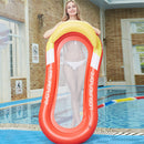 PVC Summer Water Hammock Inflatable Sleeping Cushion Air Bed with Pillow Desi
