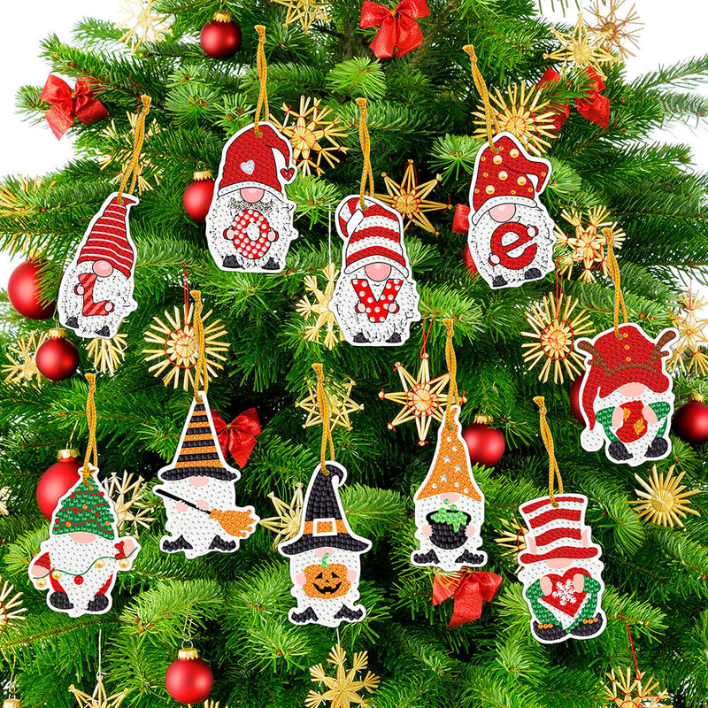 DIY Diamond Special Shape One-sided Hanging Christmas Ornament Prop (GS09) Newly