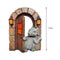 Dinosaur Climbing Windows Sculpture Garden Dragon Opening Door Statue (B) Newly
