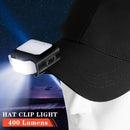 Hat Clip Light Headlight COB LED Camping Fishing Headlamp Sensor (Black)