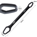 Universal 8-22mm Ratchet Wrench Double Ended Spanner Repair Tools (Black) Newly