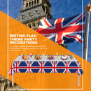 United Kingdom Flag British Party Supplies UK Flags Paper Plates Tablecloth