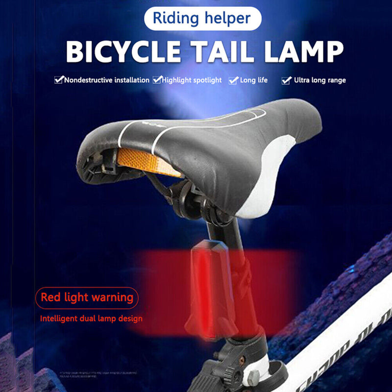 LED Bicycle Rear Light USB Rechargeable Bicycle Rear Light Safety Warning
