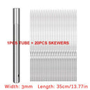 Metal BBQ Skewers Grilling Skewers Set Stainless Steel BBQ Skewers BBQ Sticks