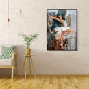 Painting By Numbers Kit DIY Dancing Girl Canvas Oil Art Picture Home Decor