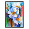 Full Embroidery Printed 3 Strands 11CT Flowers Kit Stamped DIY Art Cross Stitch