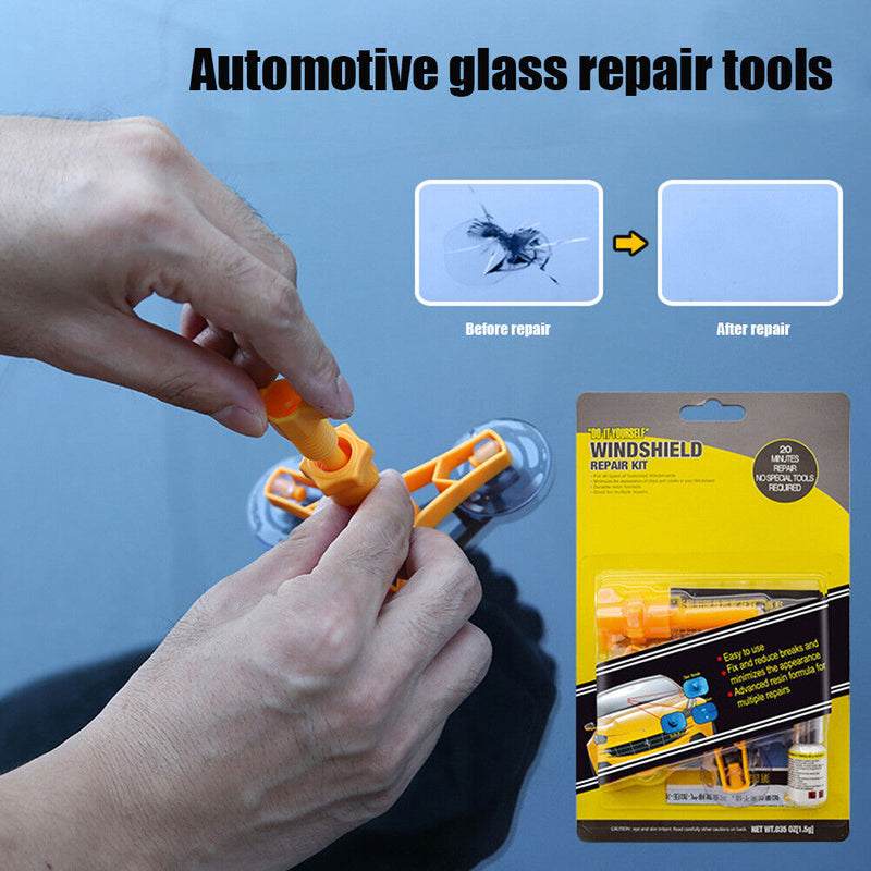 Car Windshield Repair Kit Quick Fix Cracked Glue Glass Windscreen Repair Tools