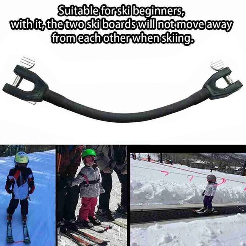 Removable Training Elastic Clip Winter Ski Tip Connector for Beginner Child
