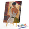Women Singer Wear Dress Paint By Number Frameless Hand Painted Oil Picture DIY