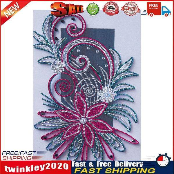 Partial Drill 5D DIY Special Shaped Diamond Painting Flowers Kit (AK042) Newly