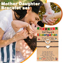 Mother Daughter Day Love Heart Charm Adjustable Bracelet Gift Card Wish Present: